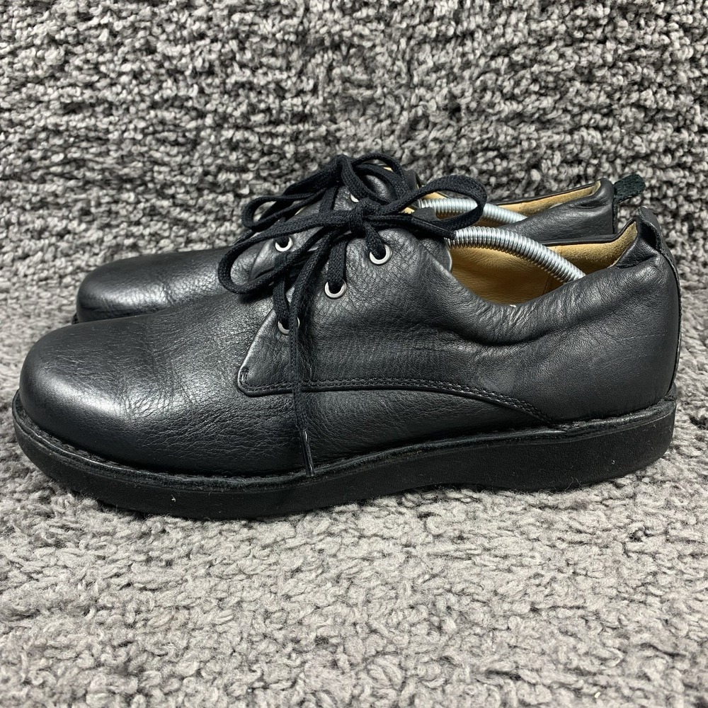 Samuel Hubbard Mens Shoes 12 W Black Leather Casual Comfort M1100